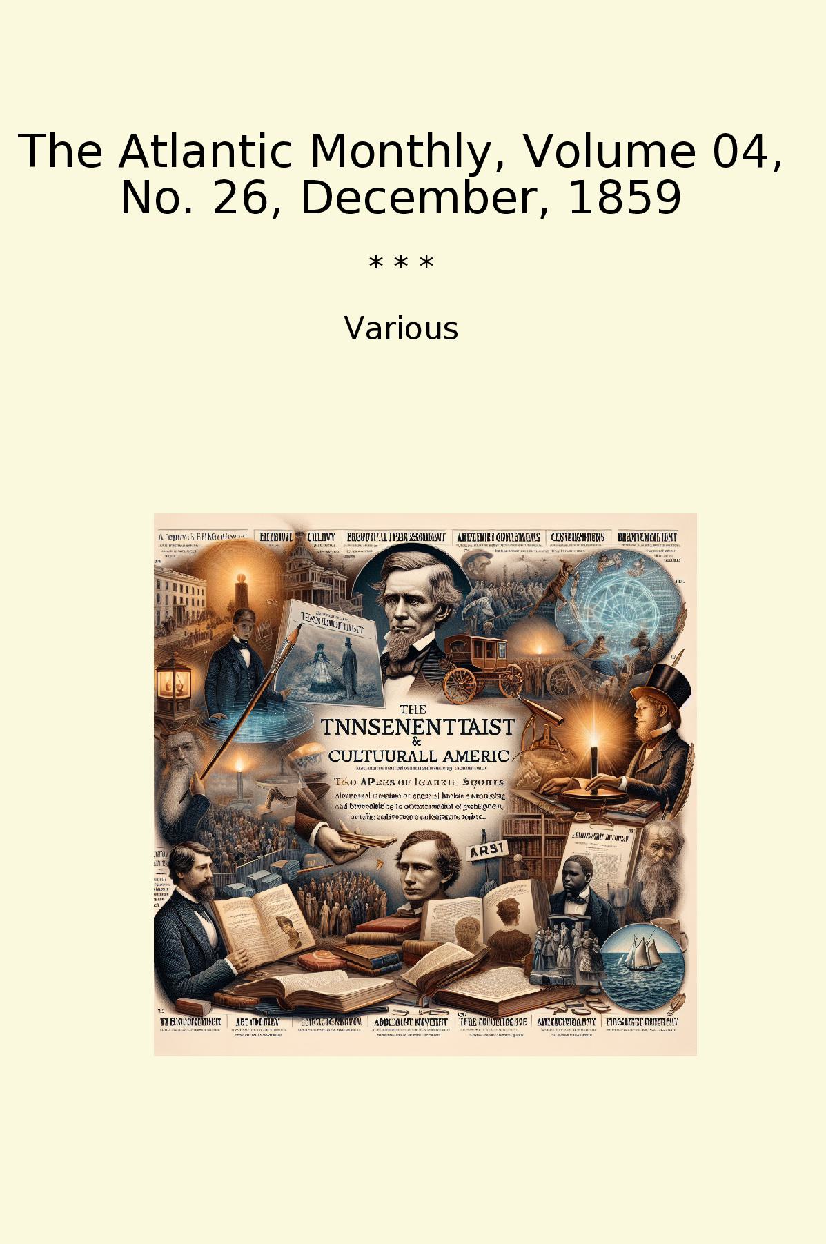 The Atlantic Monthly, Volume 04, No. 26, December, 1859