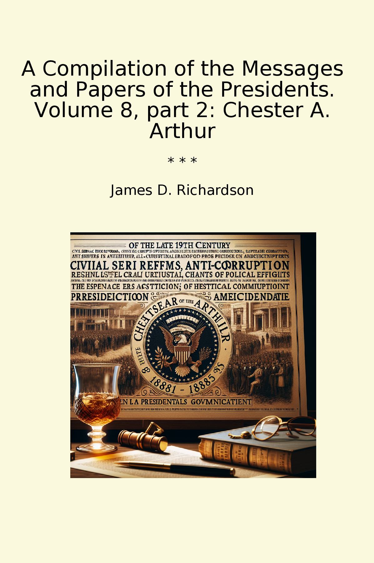 A Compilation of the Messages and Papers of the Presidents. Volume 8, part 2: Chester A. Arthur