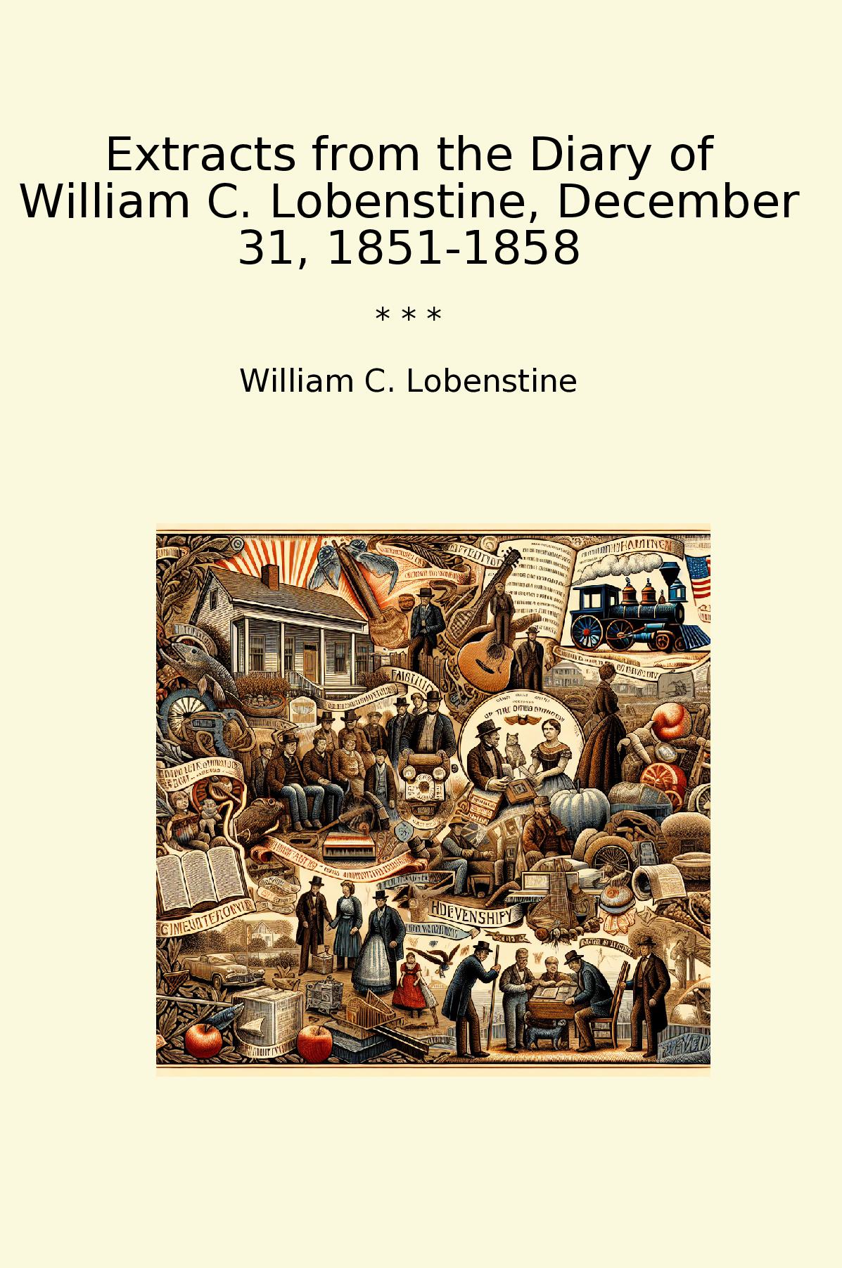 Extracts from the Diary of William C. Lobenstine, December 31, 1851-1858