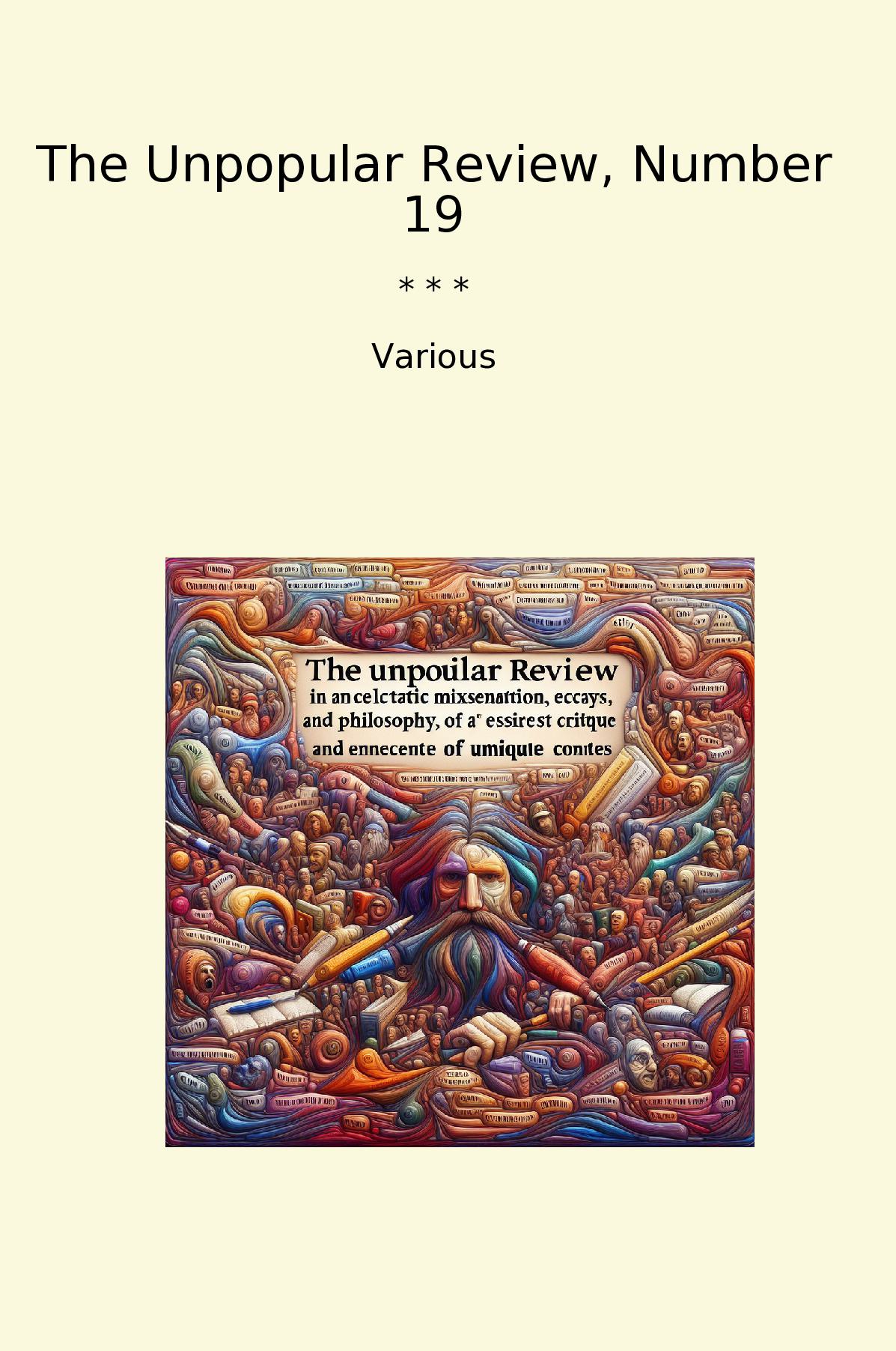 The Unpopular Review, Number 19