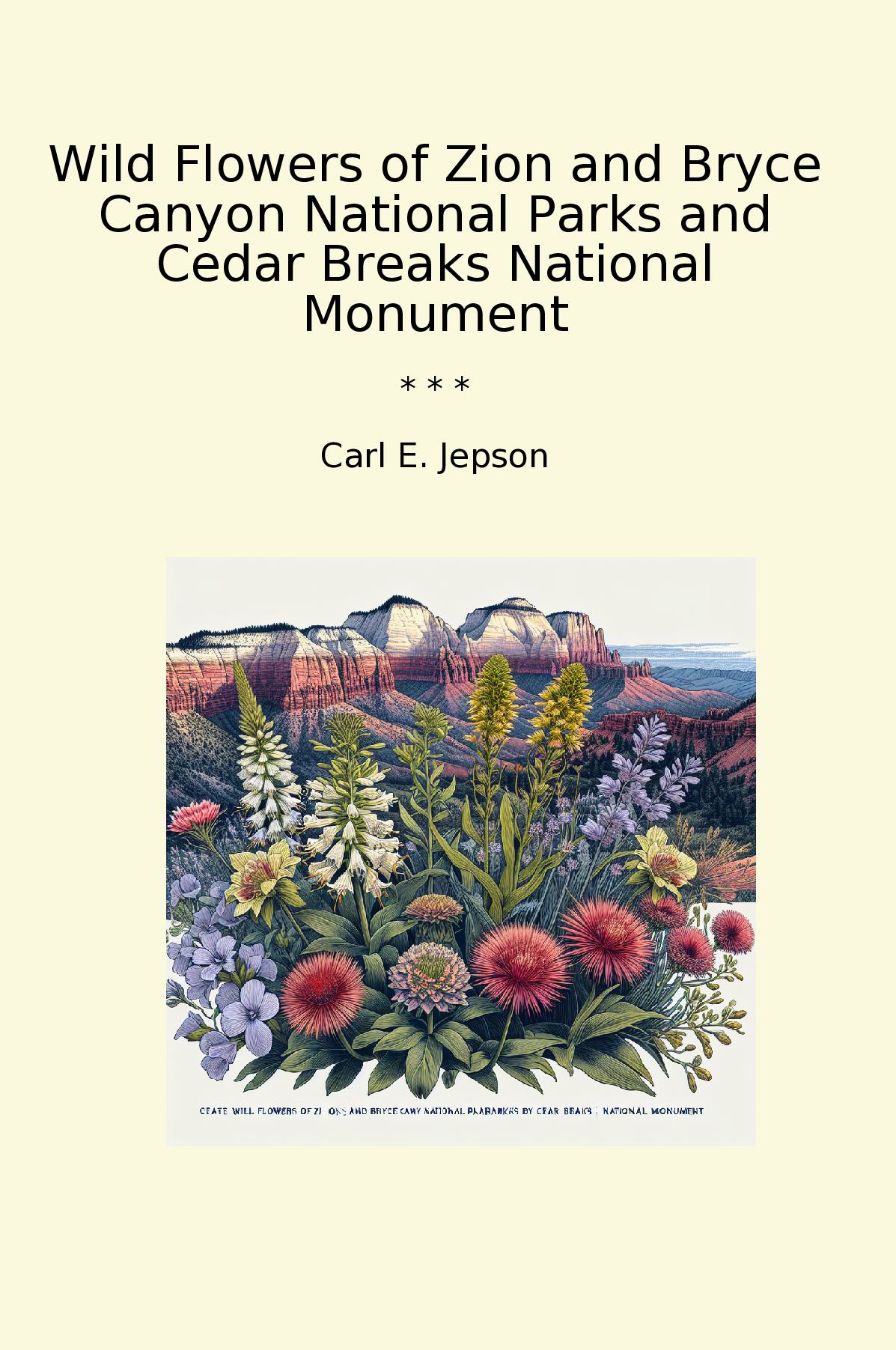 Wild Flowers of Zion and Bryce Canyon National Parks and Cedar Breaks National Monument
