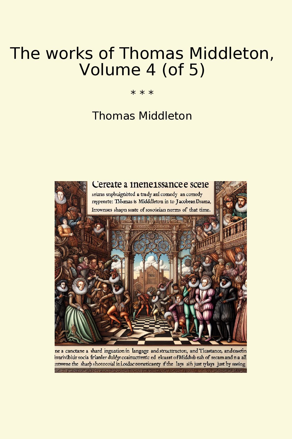 The works of Thomas Middleton, Volume 4 (of 5)
