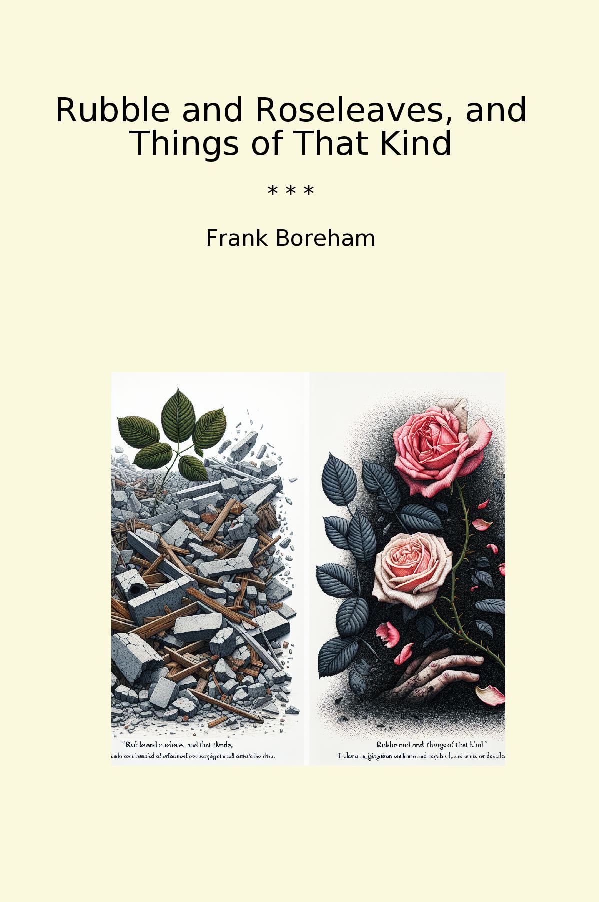 Rubble and Roseleaves, and Things of That Kind
