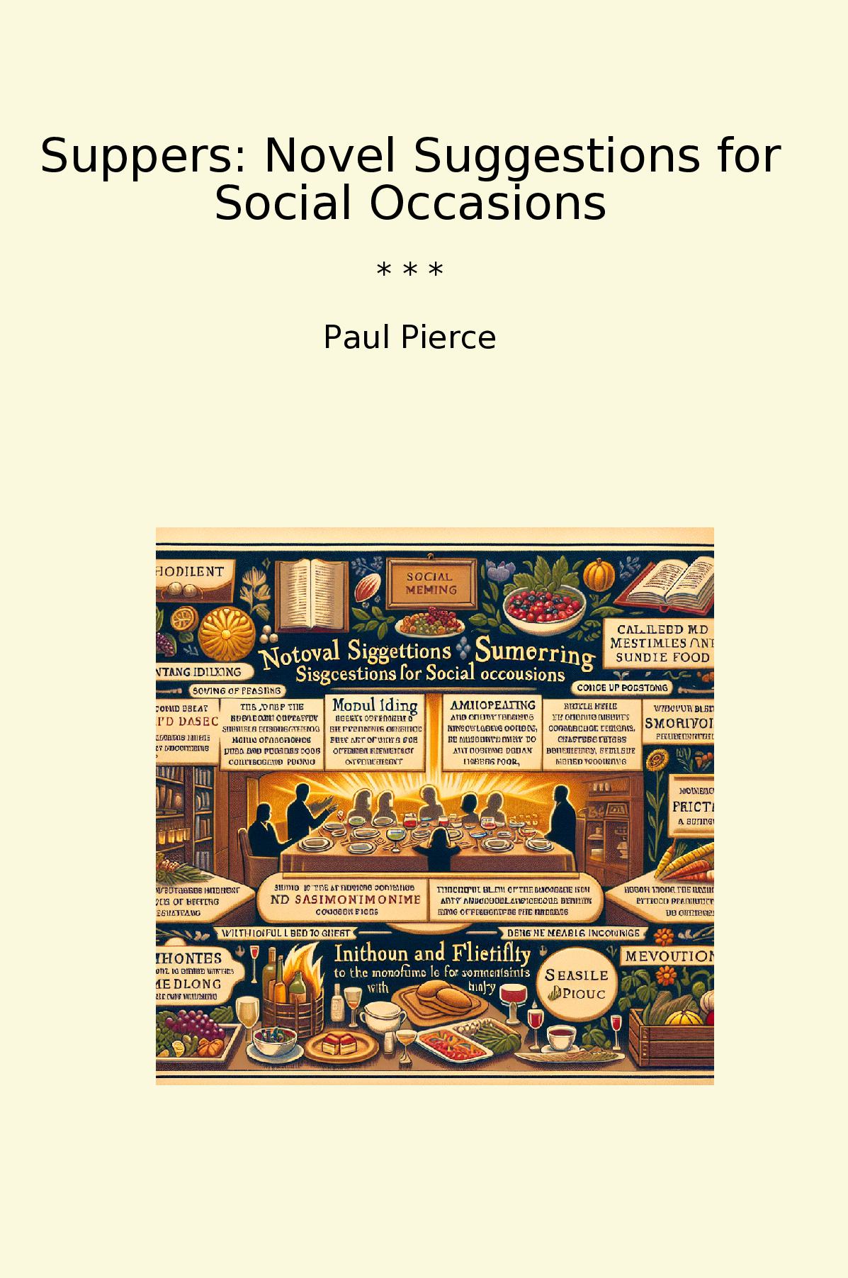 Suppers: Novel Suggestions for Social Occasions