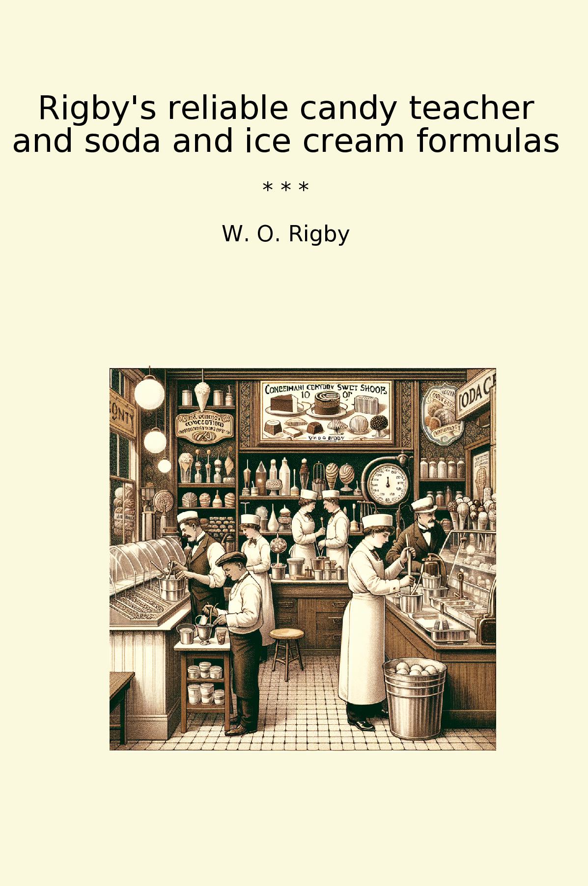 Rigby's reliable candy teacher and soda and ice cream formulas