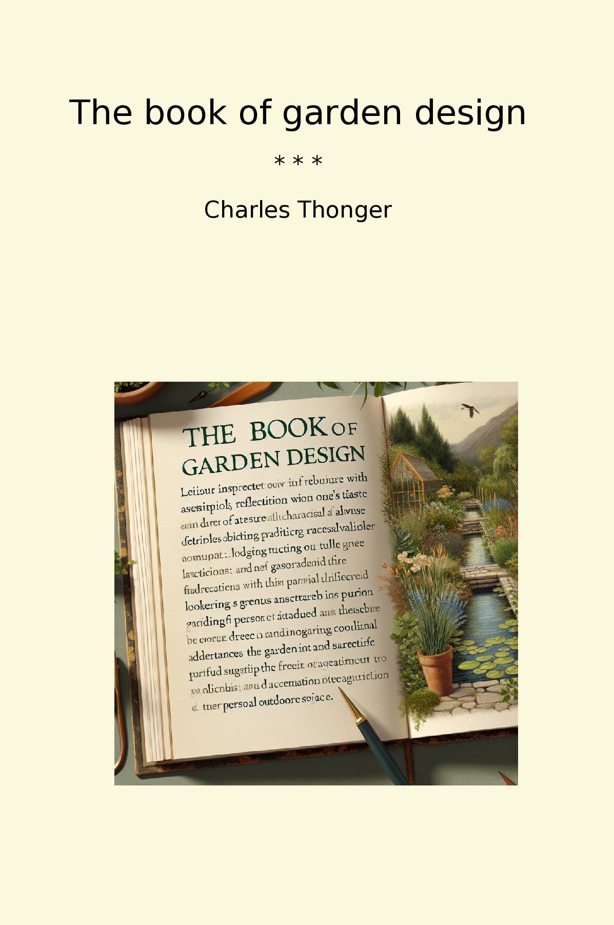 The book of garden design