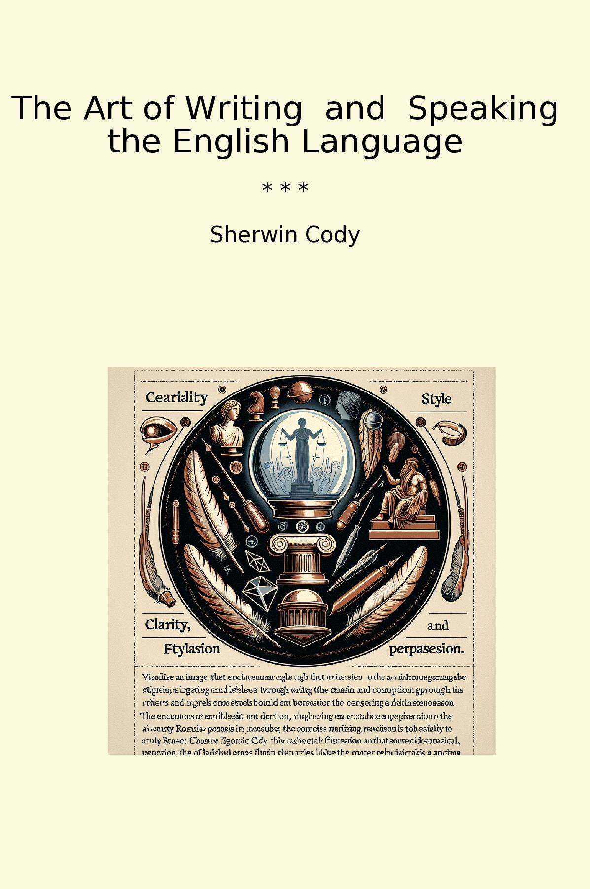 The Art of Writing  and  Speaking the English Language