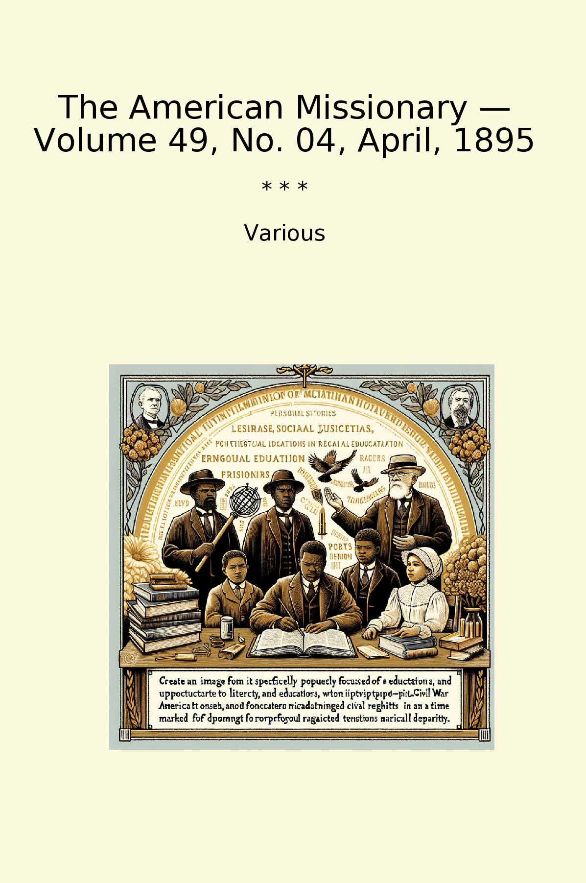 The American Missionary — Volume 49, No. 04, April, 1895
