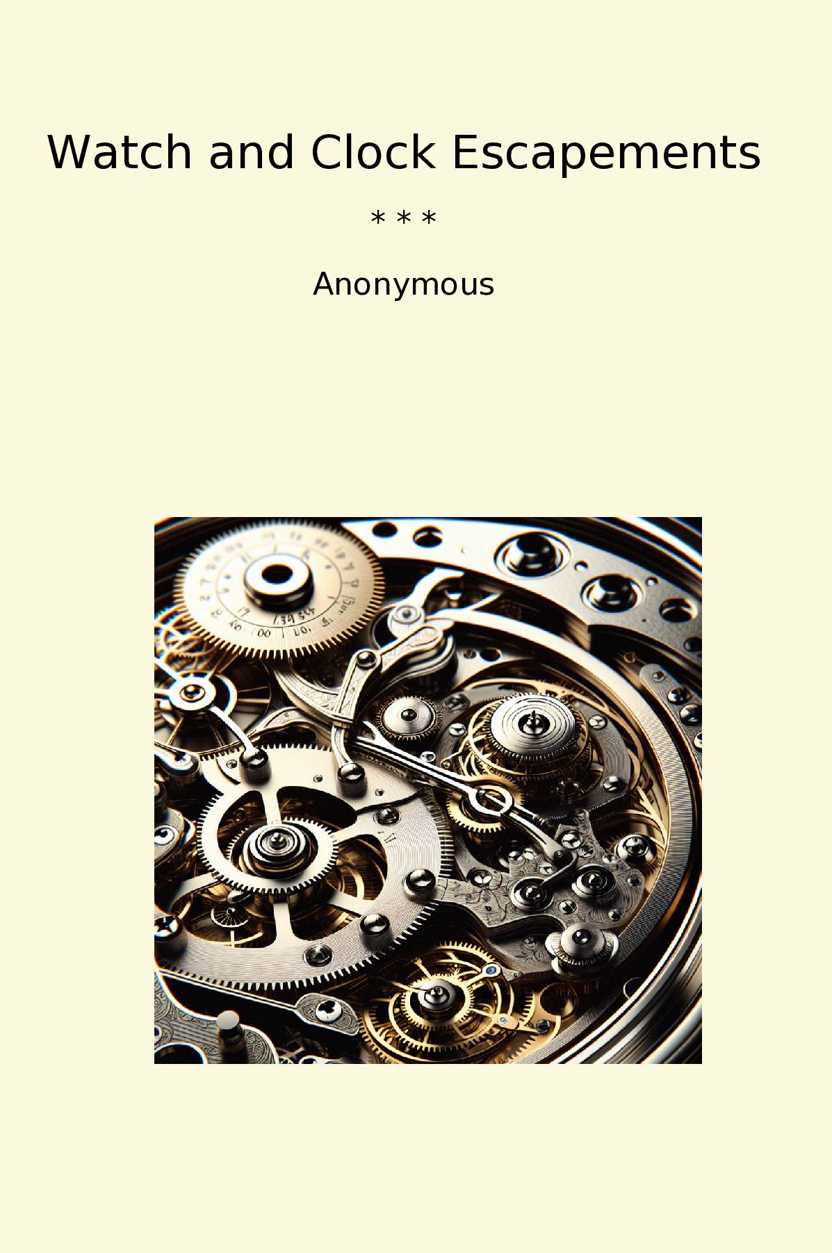 Watch and Clock Escapements