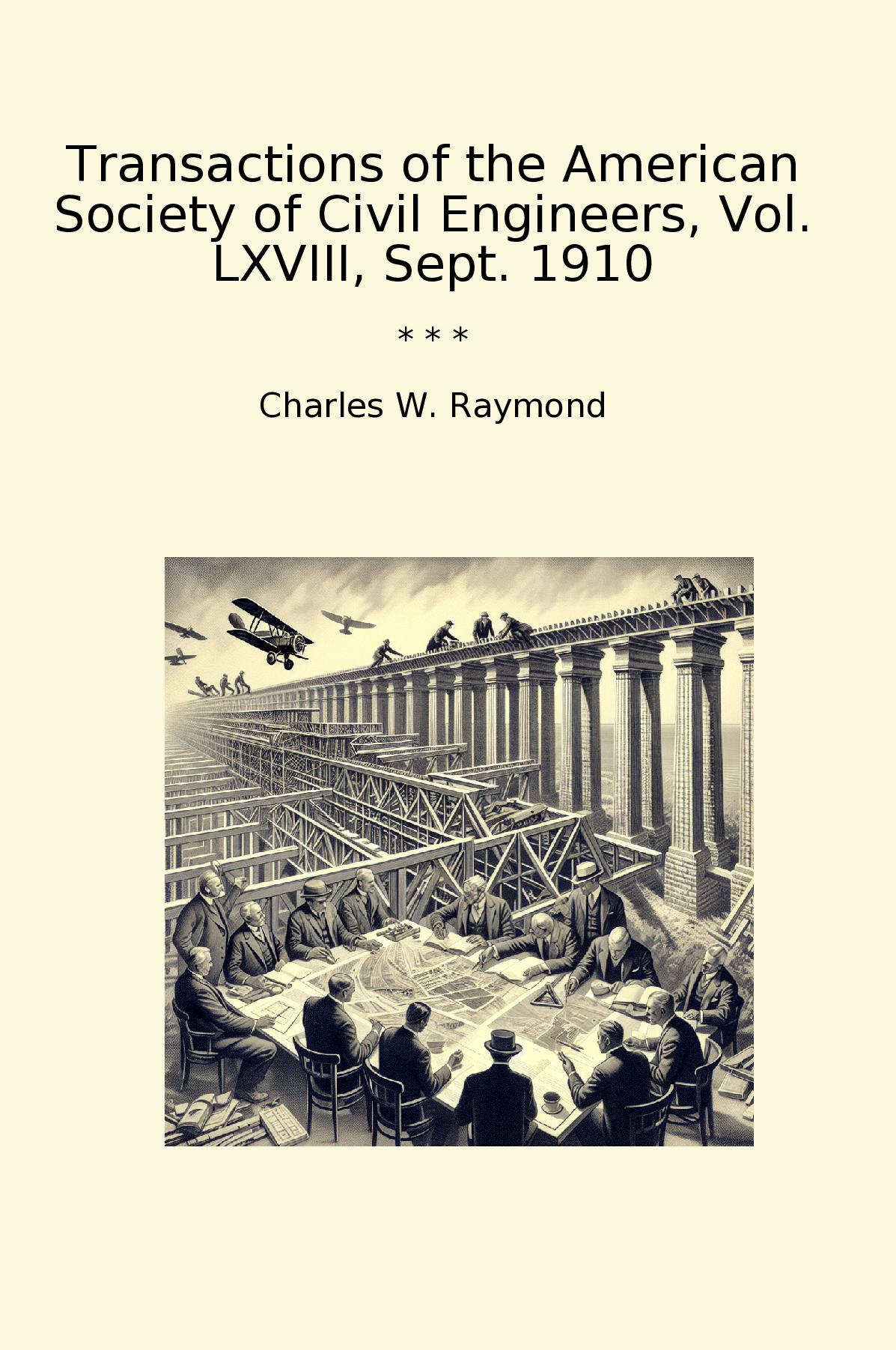 Transactions of the American Society of Civil Engineers, Vol. LXVIII, Sept. 1910