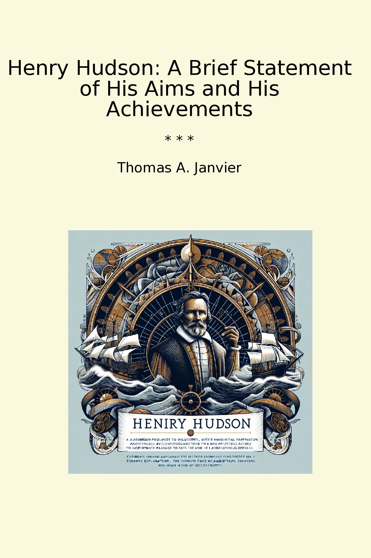Henry Hudson: A Brief Statement of His Aims and His Achievements