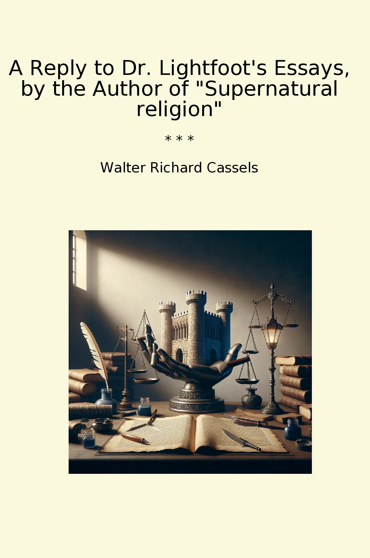 A Reply to Dr. Lightfoot's Essays, by the Author of "Supernatural religion"