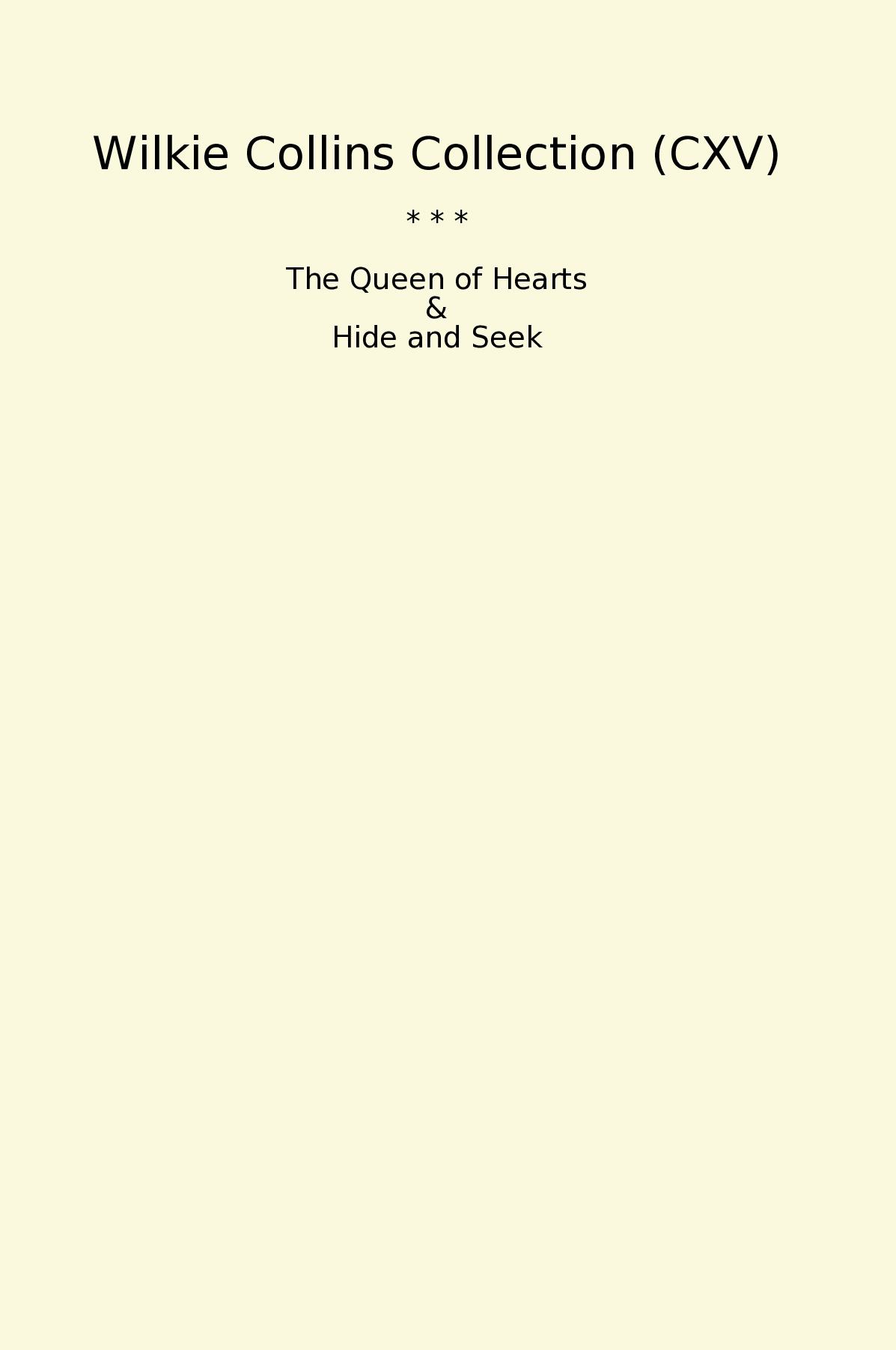 Wilkie Collins Collection (CXV)