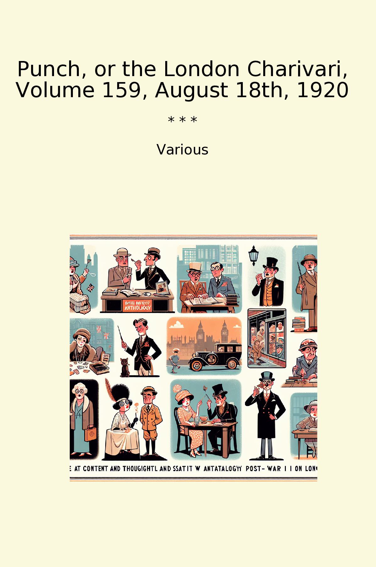 Punch, or the London Charivari, Volume 159, August 18th, 1920