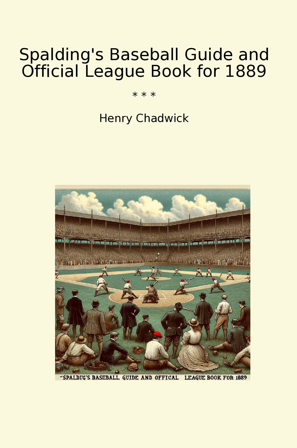 Spalding's Baseball Guide and Official League Book for 1889