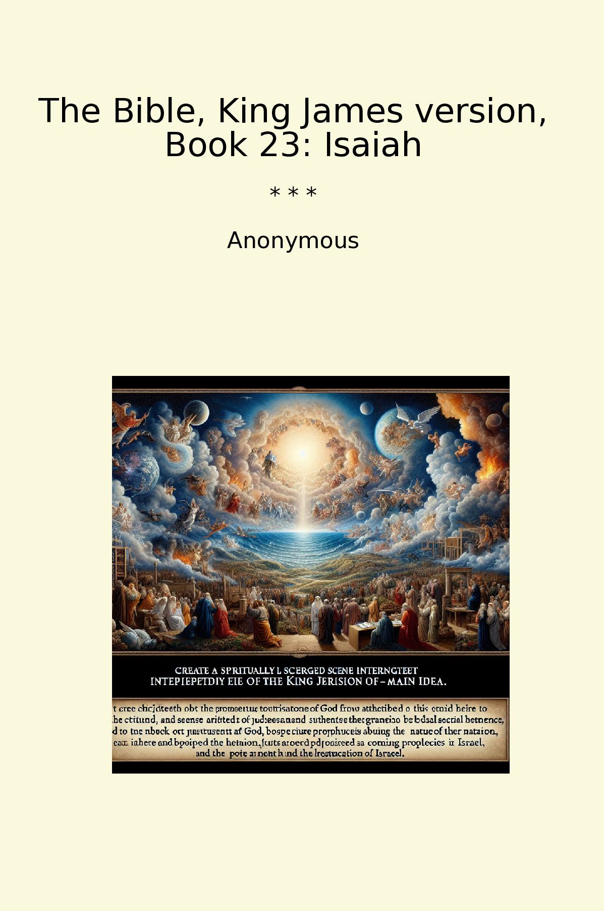 The Bible, King James version, Book 23: Isaiah
