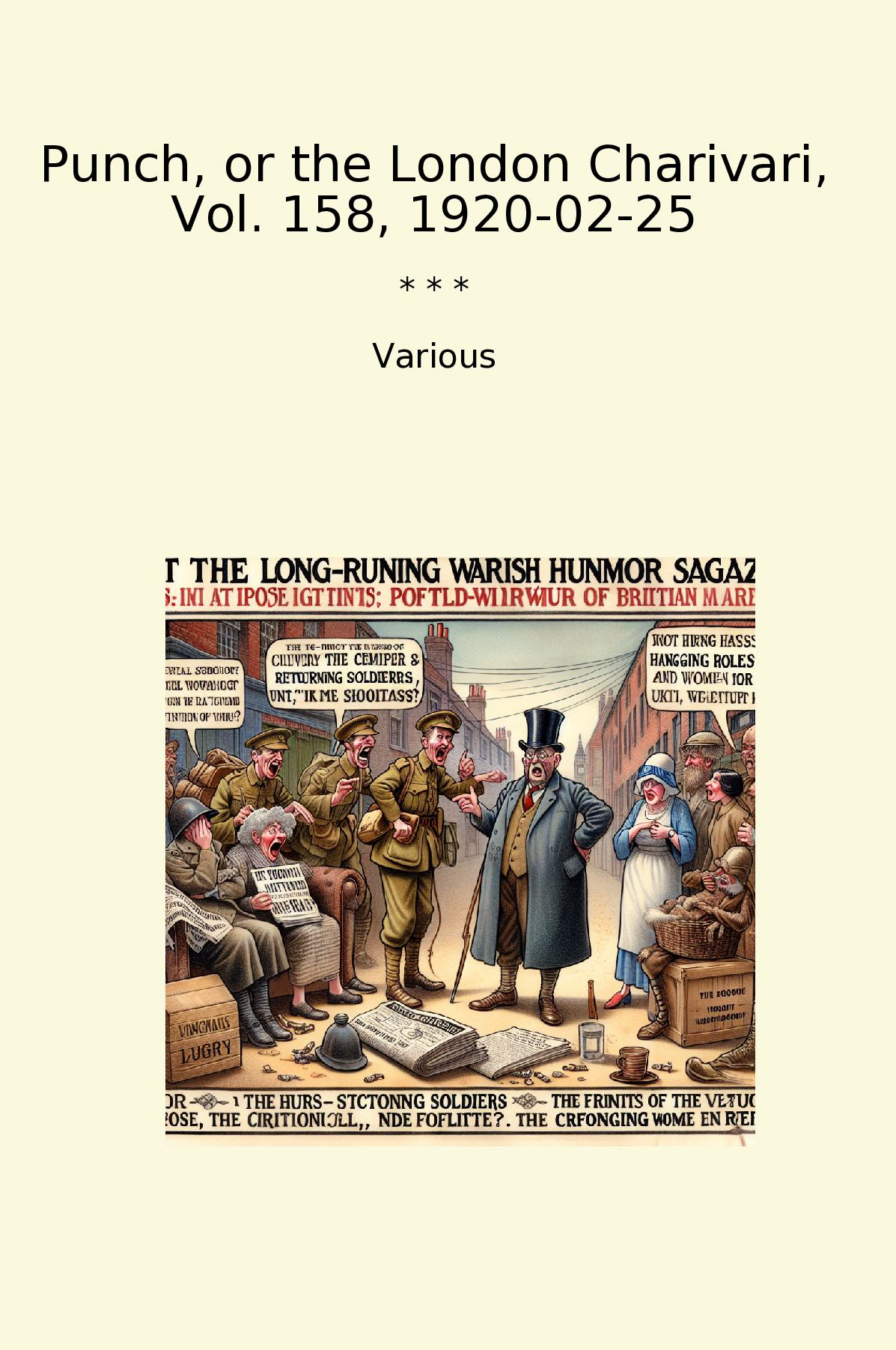 Punch, or the London Charivari, Vol. 158, 1920-02-25