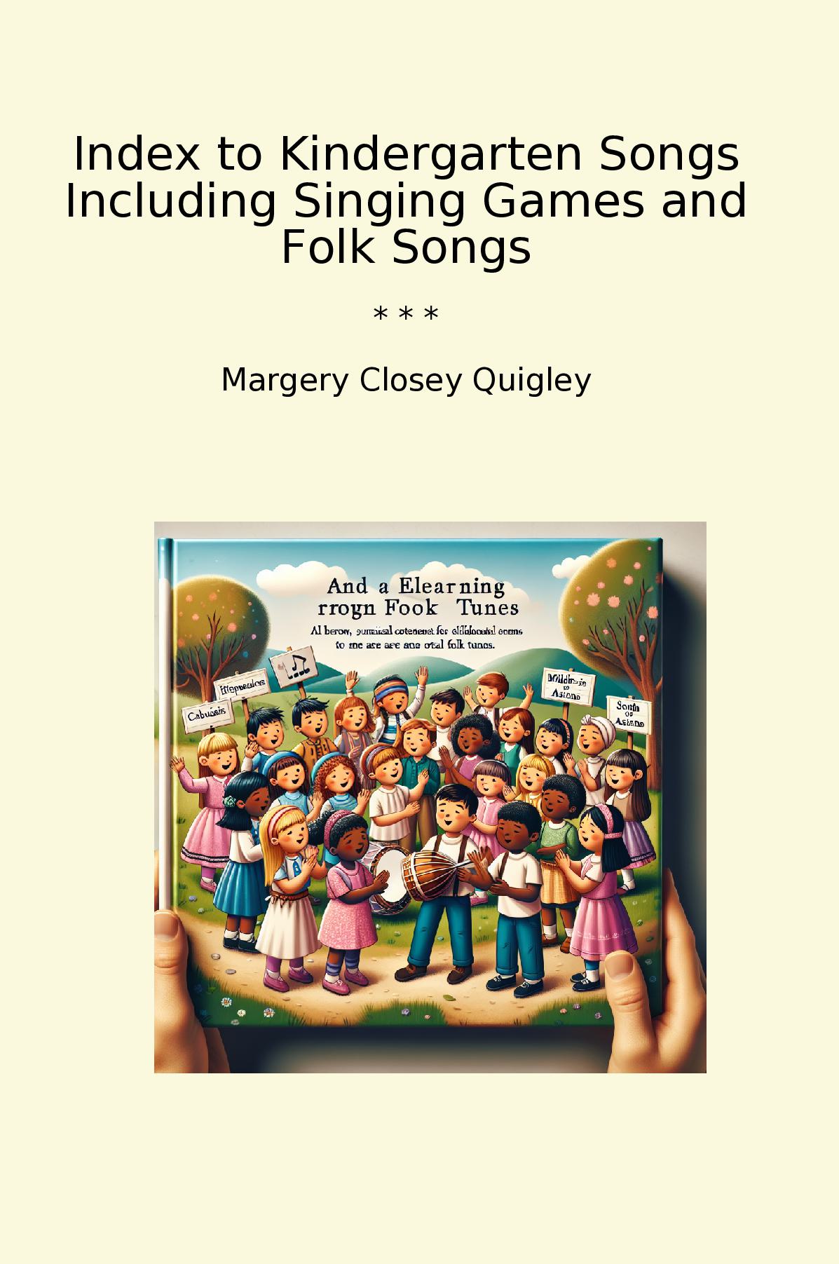 Index to Kindergarten Songs Including Singing Games and Folk Songs