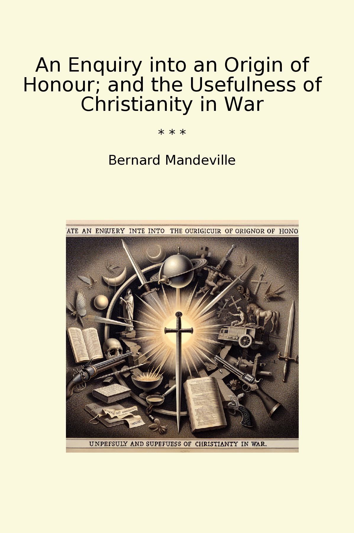 An Enquiry into an Origin of Honour; and the Usefulness of Christianity in War