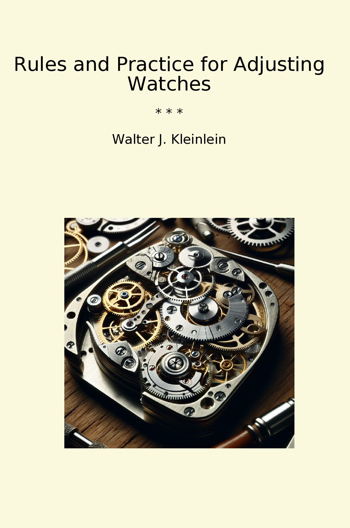 Rules and Practice for Adjusting Watches