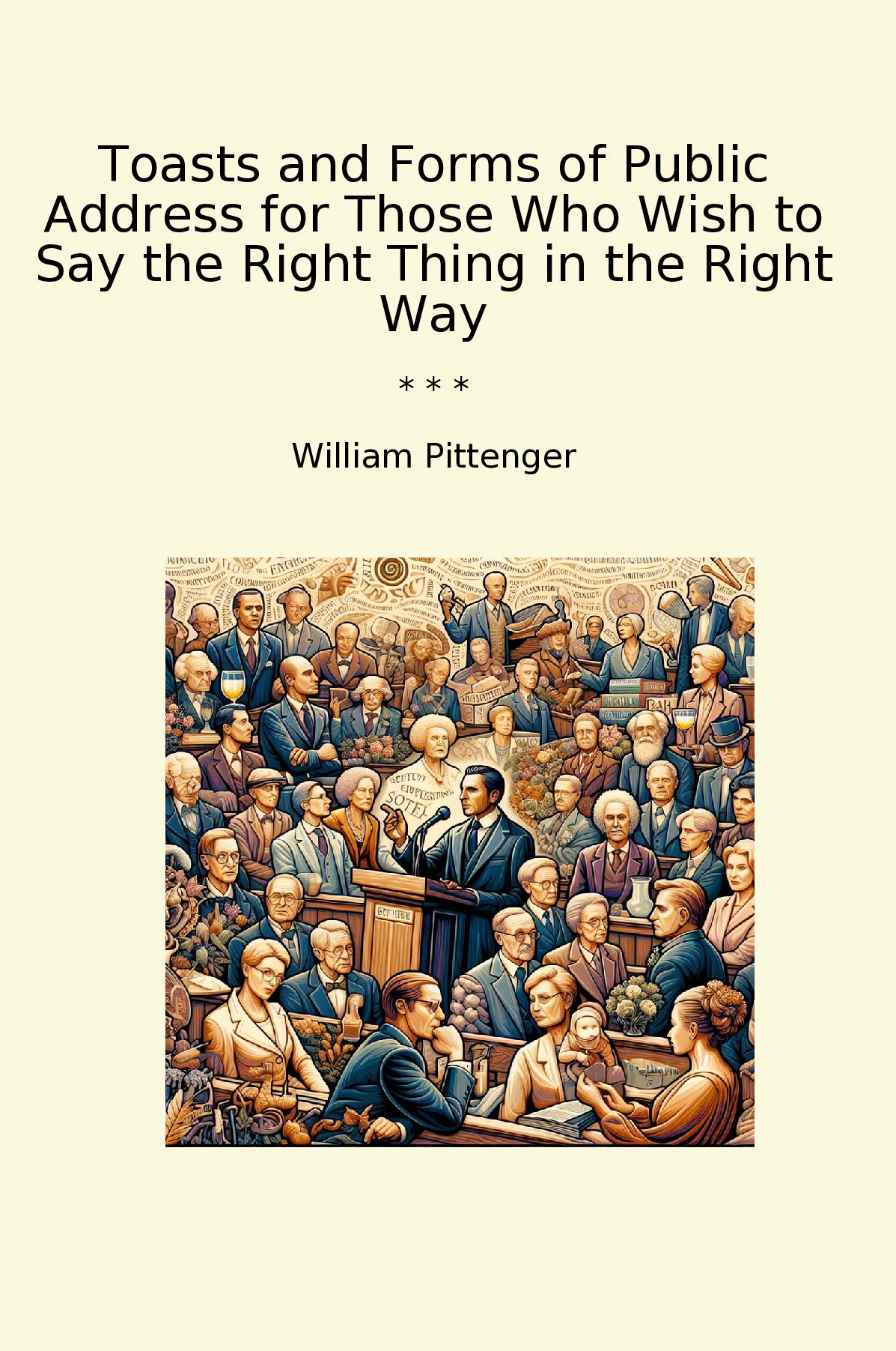 Toasts and Forms of Public Address for Those Who Wish to Say the Right Thing in the Right Way