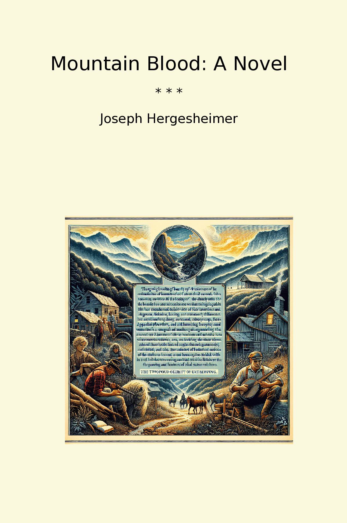Mountain Blood: A Novel