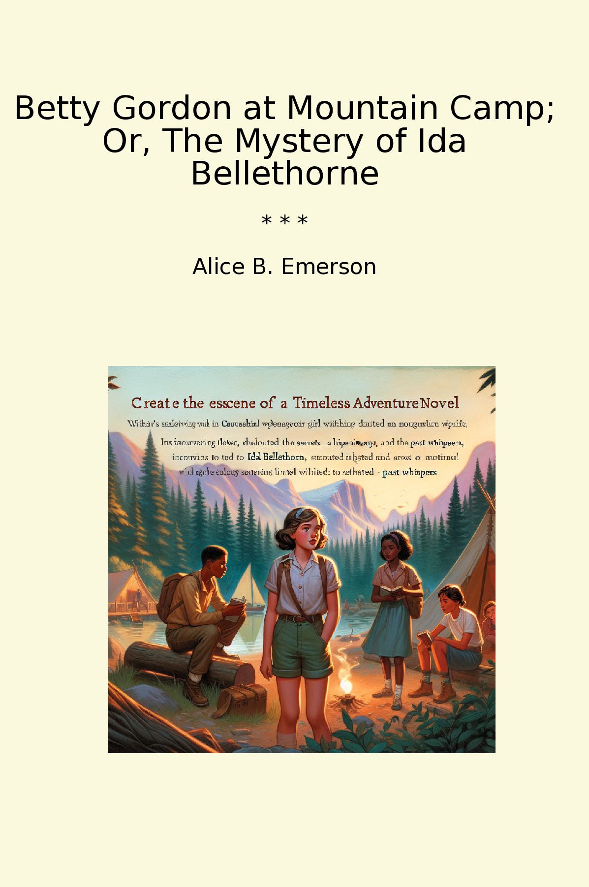 Betty Gordon at Mountain Camp; Or, The Mystery of Ida Bellethorne