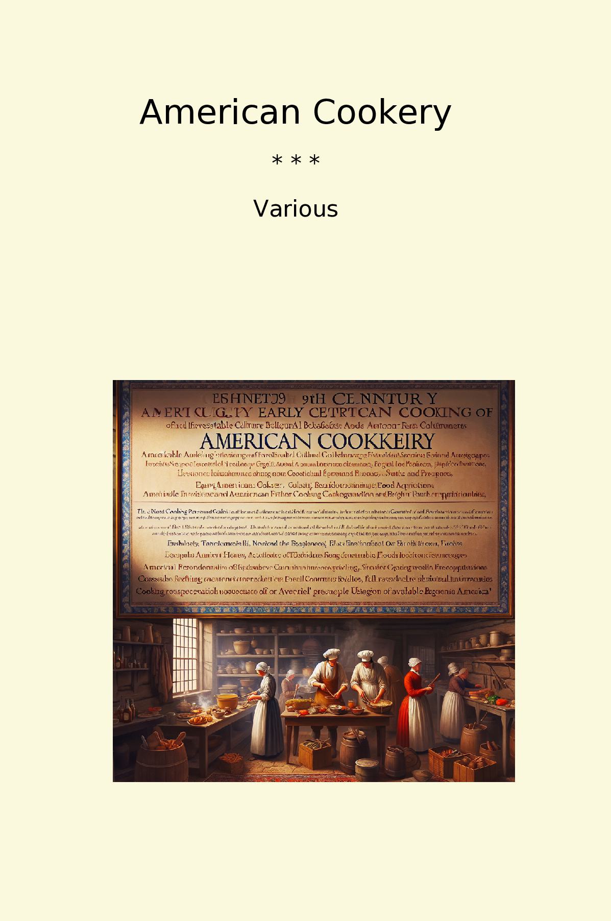 American Cookery