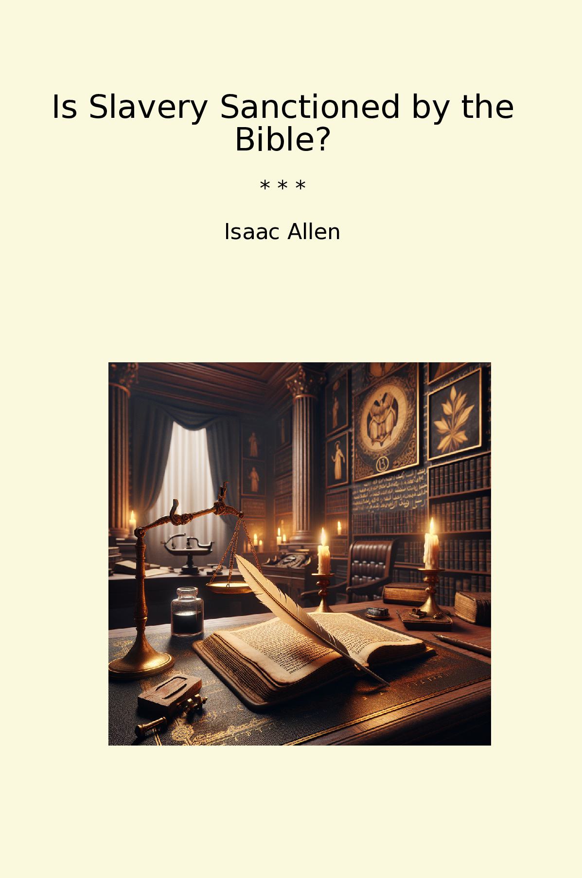 Is Slavery Sanctioned by the Bible?