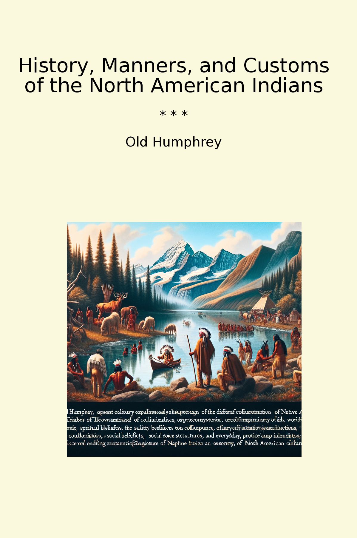 History, Manners, and Customs of the North American Indians