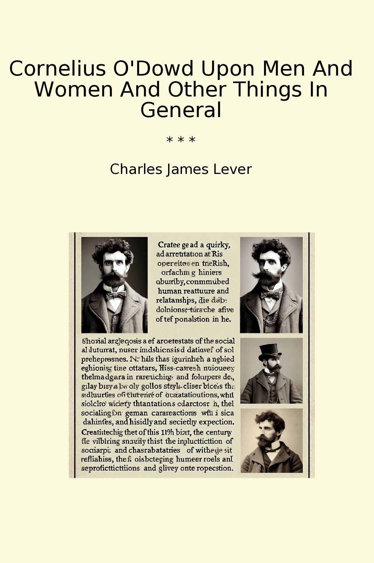 Cornelius O'Dowd Upon Men And Women And Other Things In General