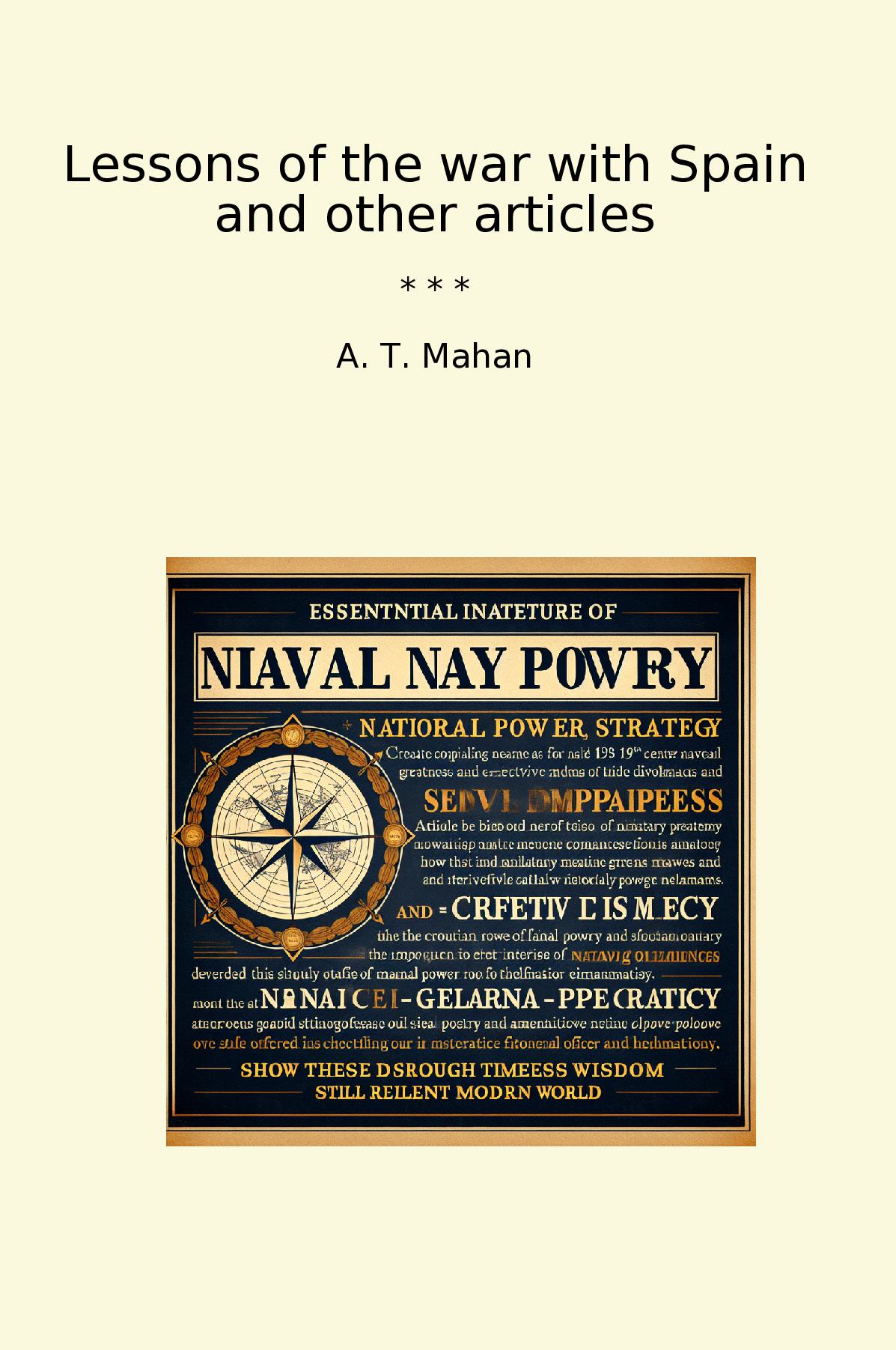 Lessons of the war with Spain and other articles