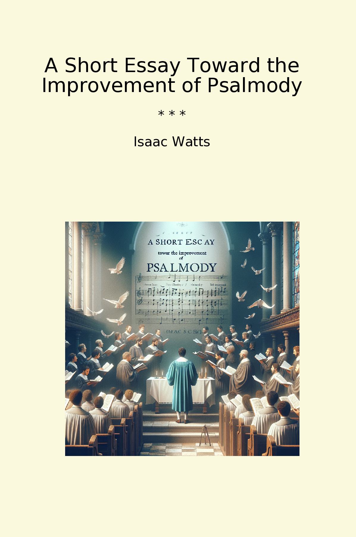 A Short Essay Toward the Improvement of Psalmody