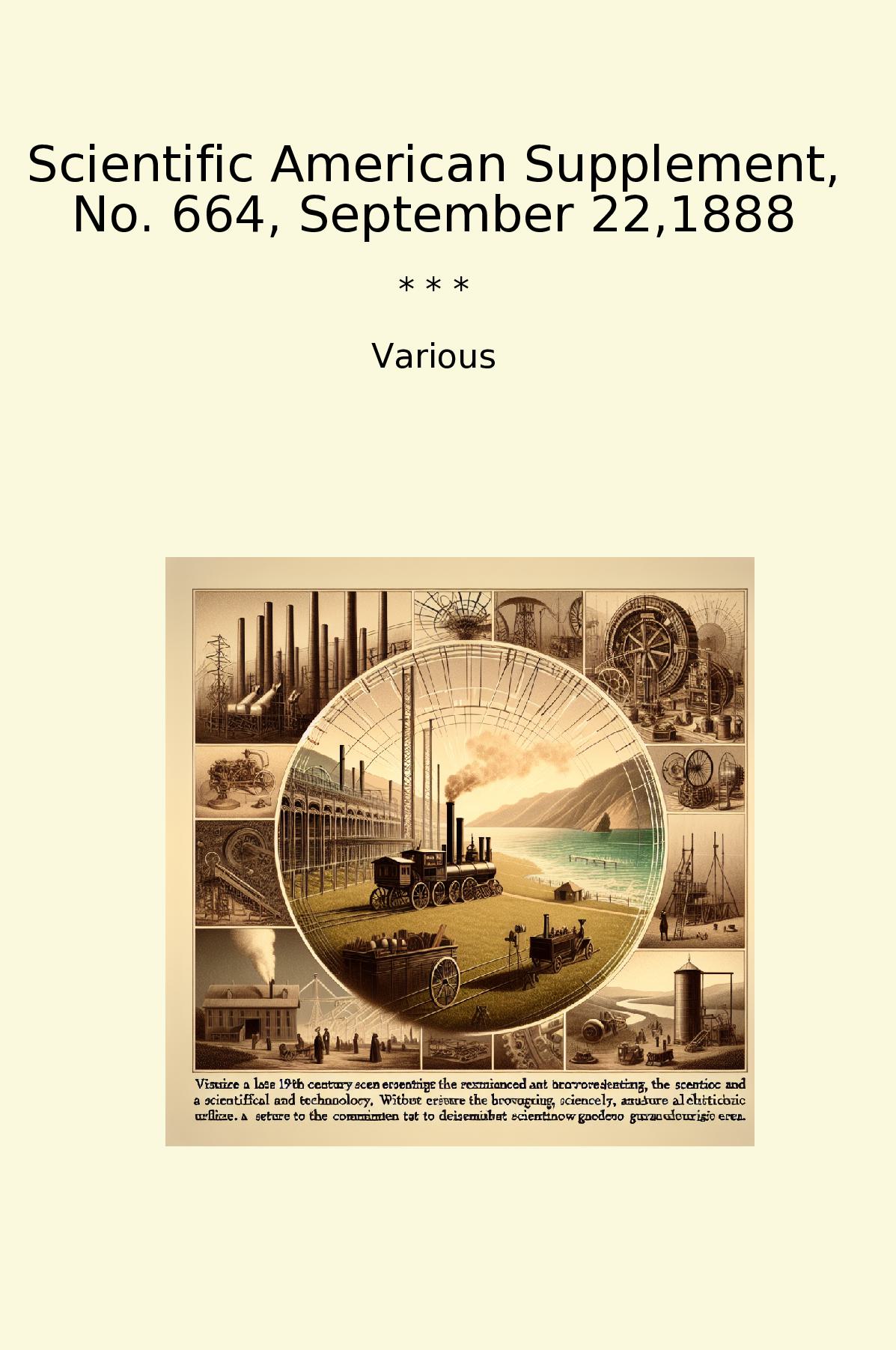 Scientific American Supplement, No. 664, September 22,1888