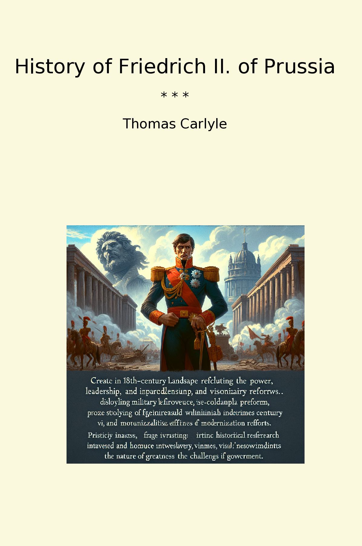 History of Friedrich II. of Prussia