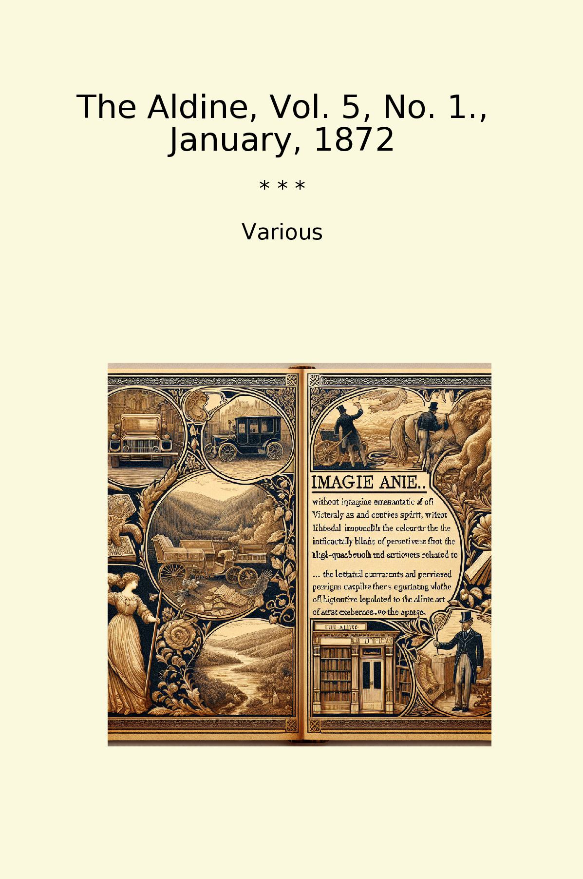 The Aldine, Vol. 5, No. 1., January, 1872