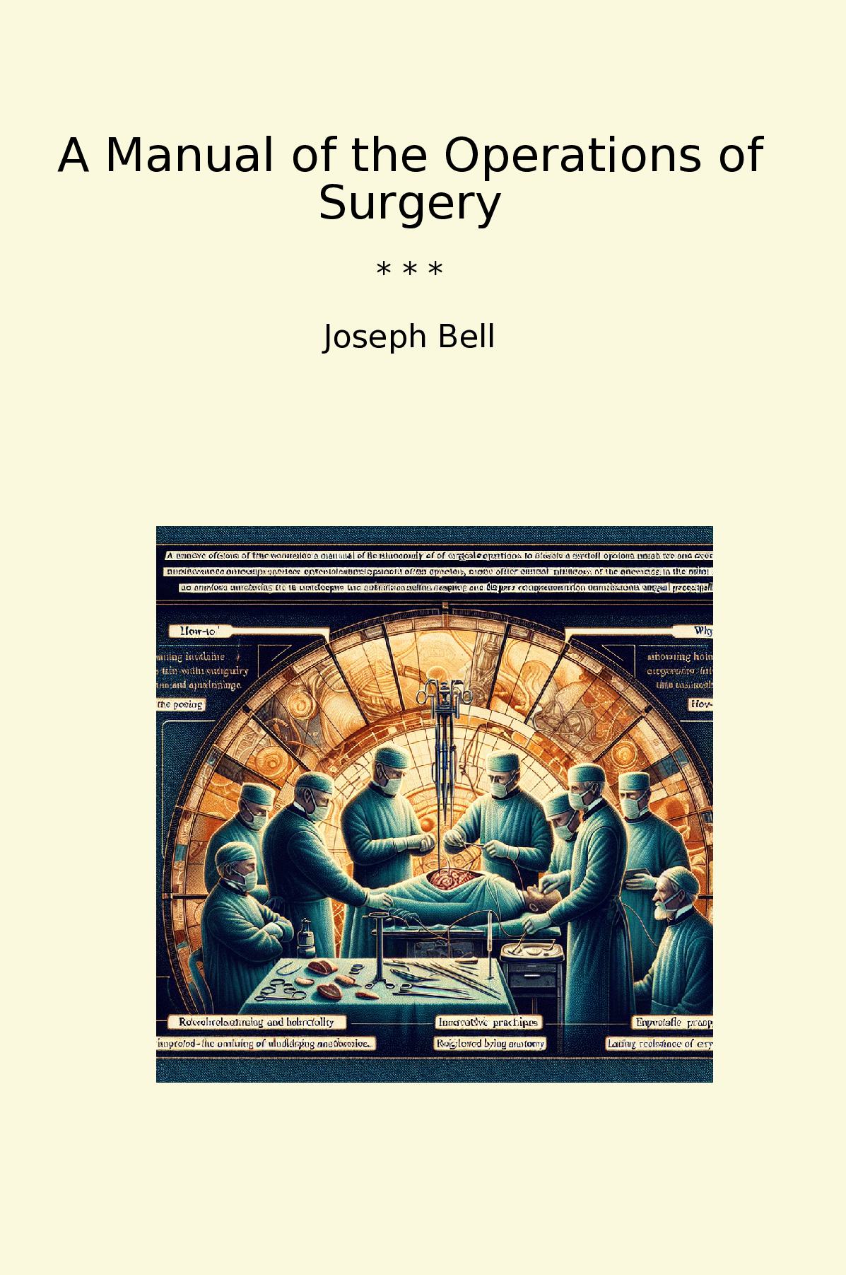 A Manual of the Operations of Surgery
