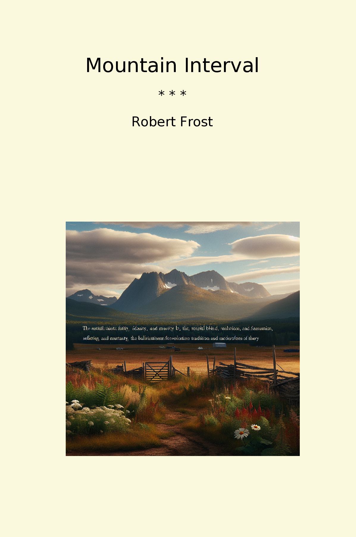 Mountain Interval