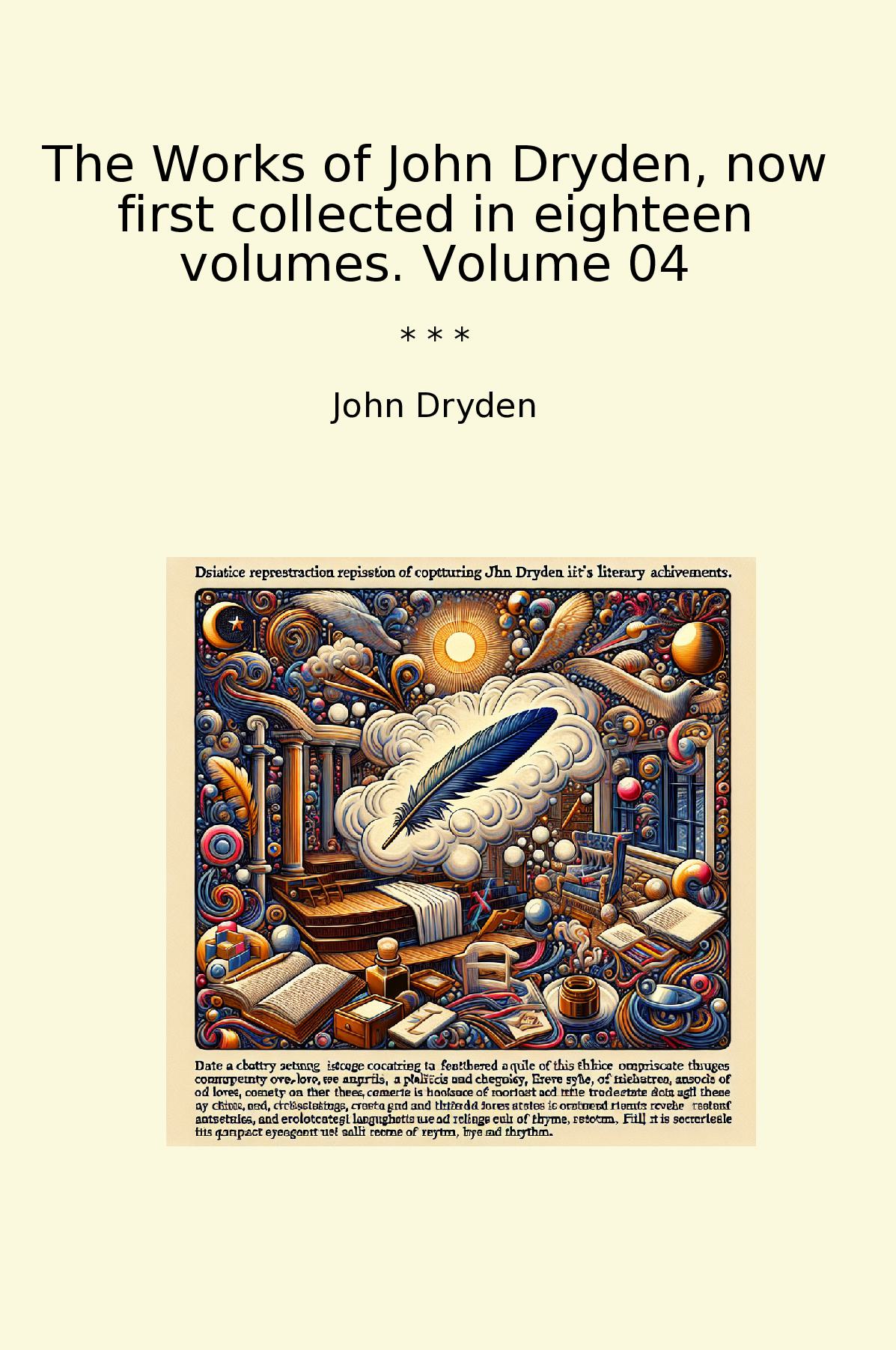 The Works of John Dryden, now first collected in eighteen volumes. Volume 04