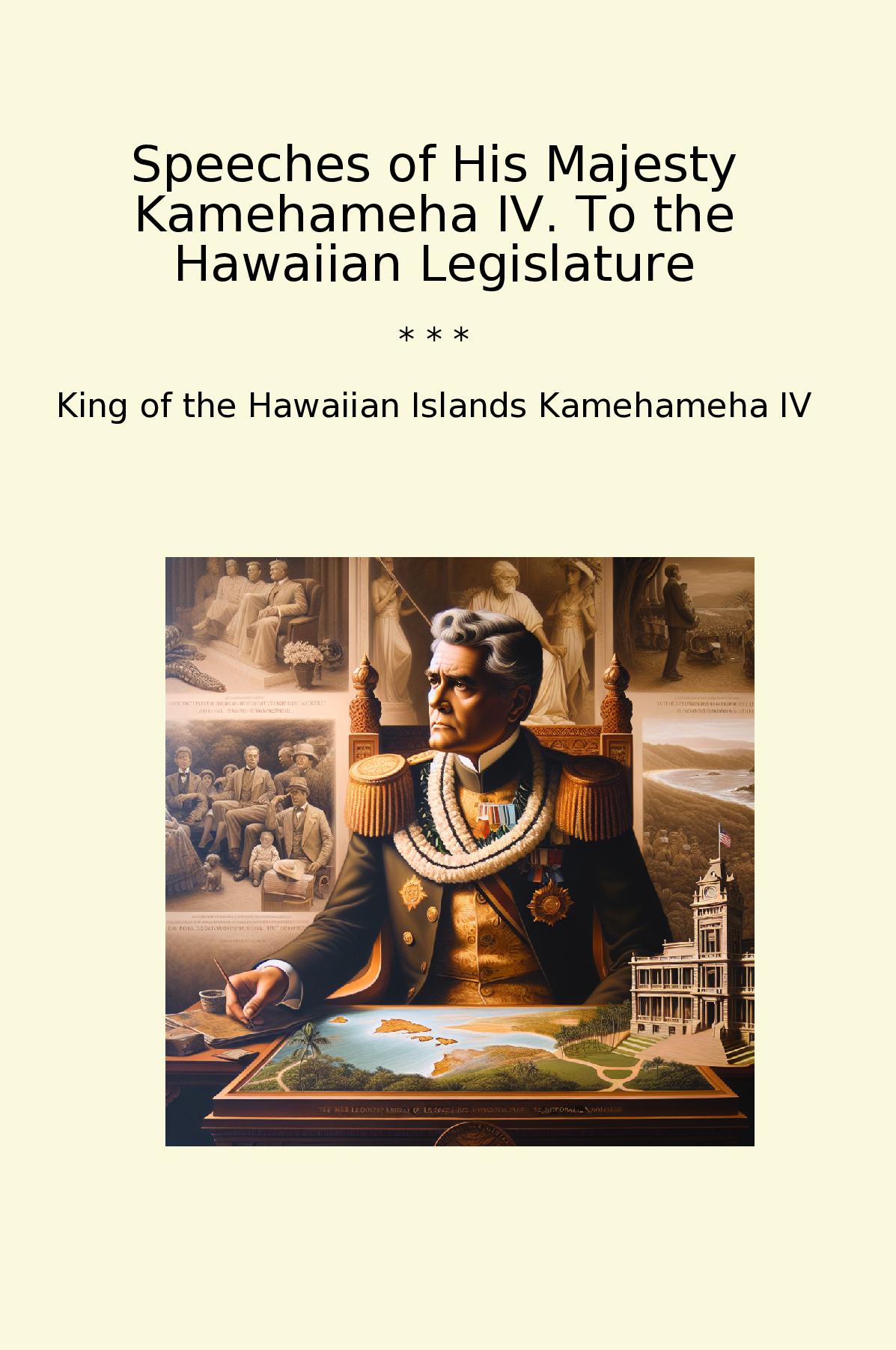 Speeches of His Majesty Kamehameha IV. To the Hawaiian Legislature