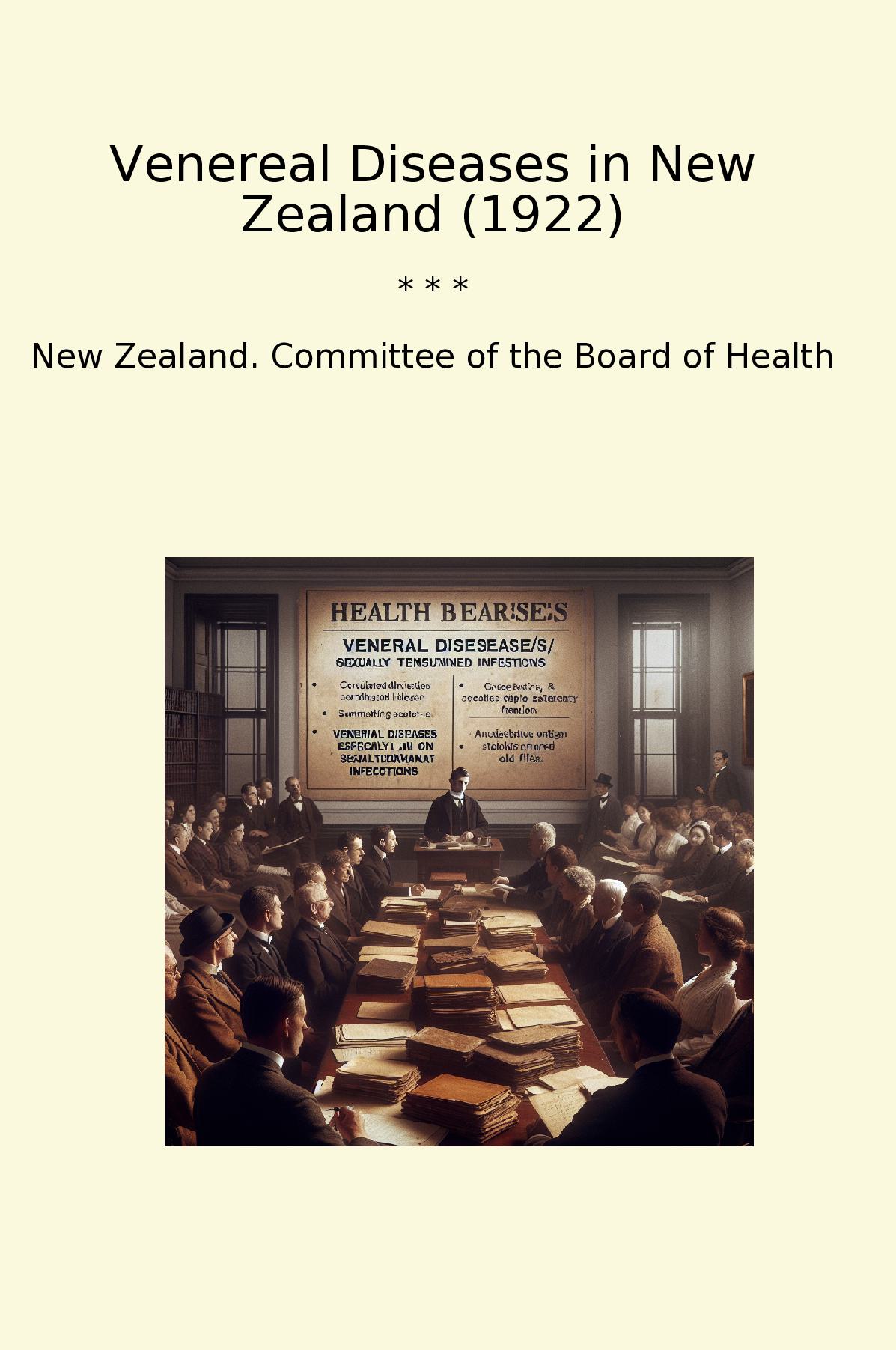 Venereal Diseases in New Zealand (1922)