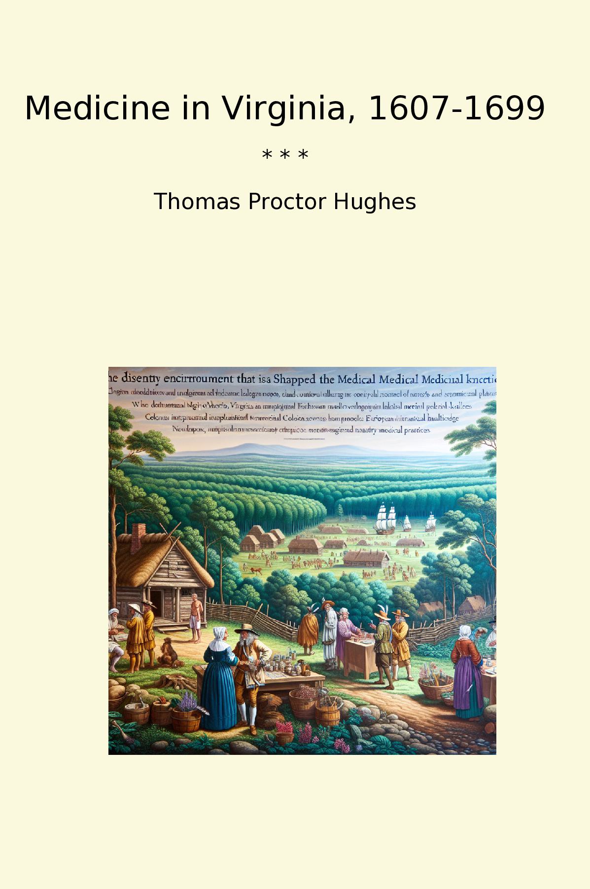Medicine in Virginia, 1607-1699