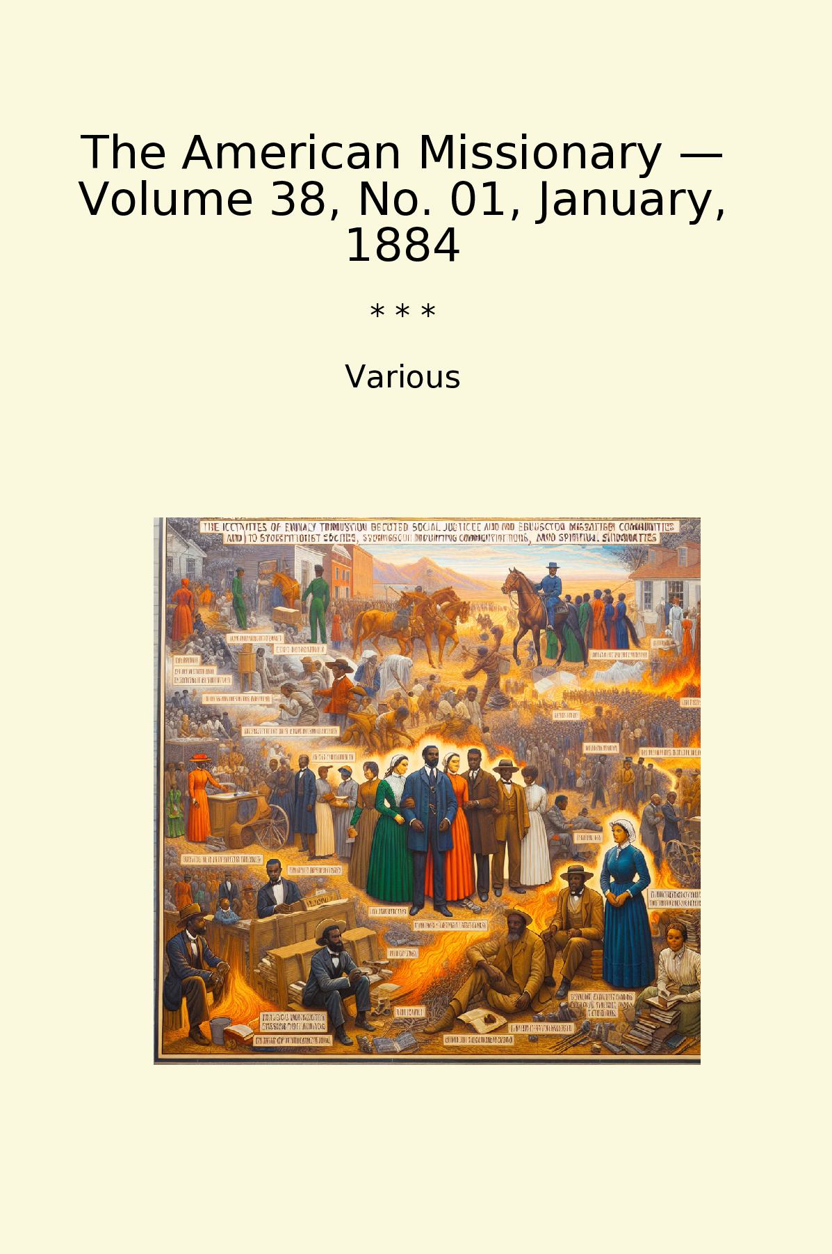 The American Missionary — Volume 38, No. 01, January, 1884