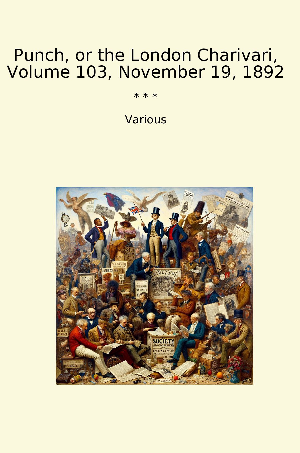 Punch, or the London Charivari, Volume 103, November 19, 1892