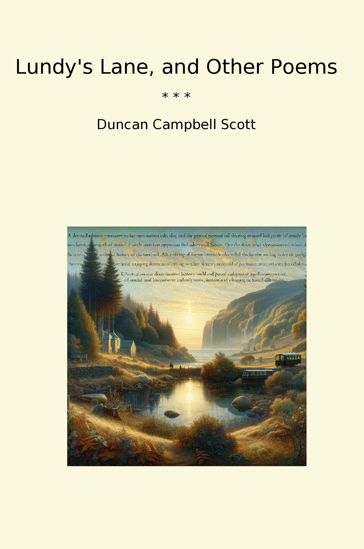 Lundy's Lane, and Other Poems