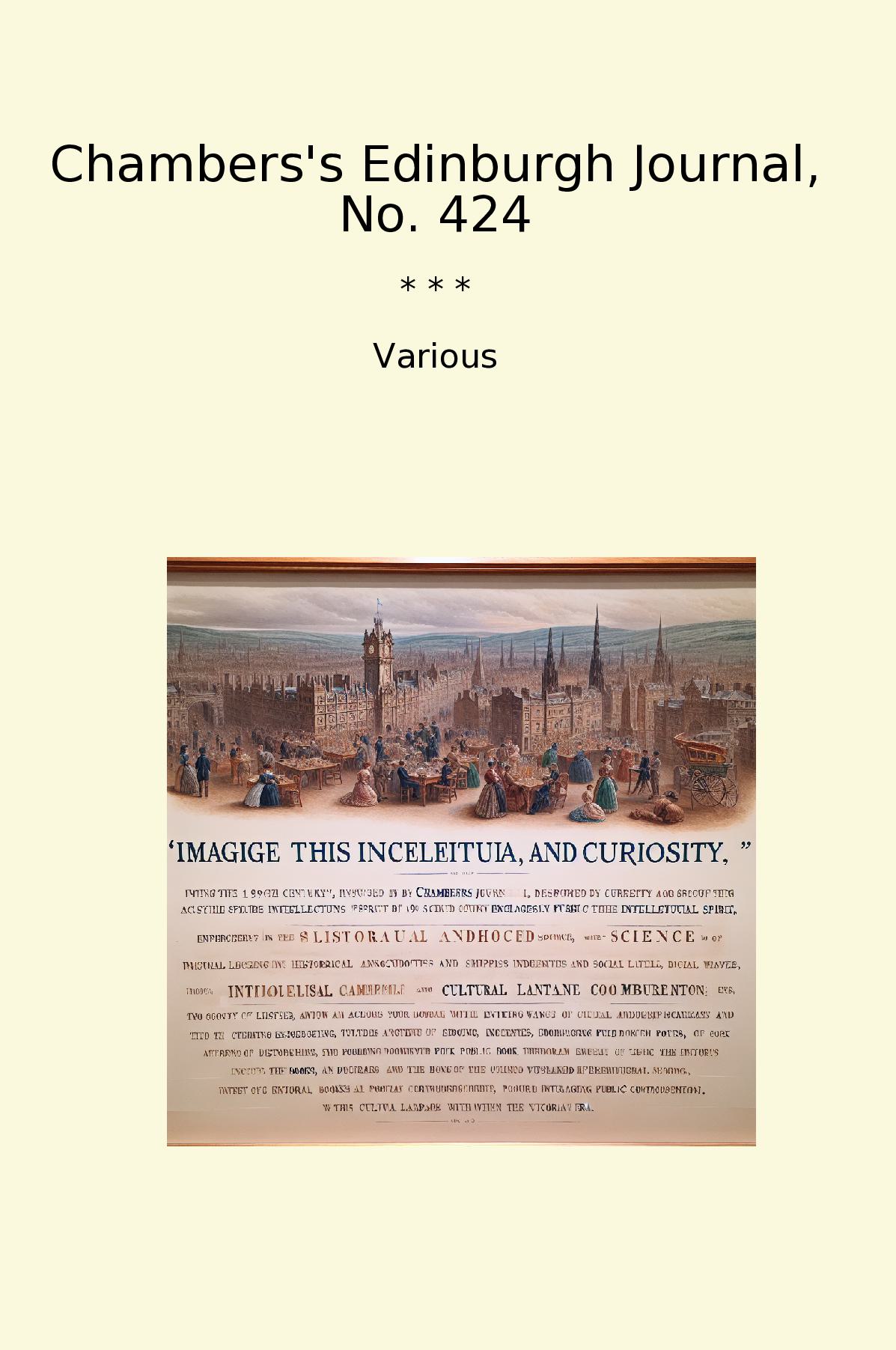 Chambers's Edinburgh Journal, No. 424