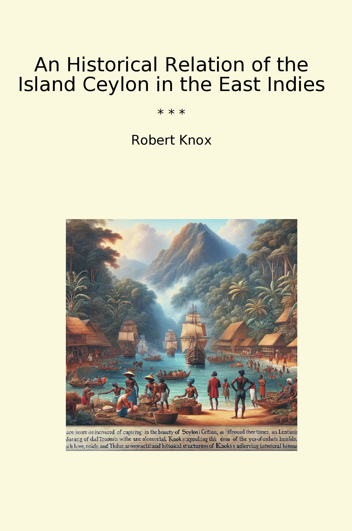 An Historical Relation of the Island Ceylon in the East Indies