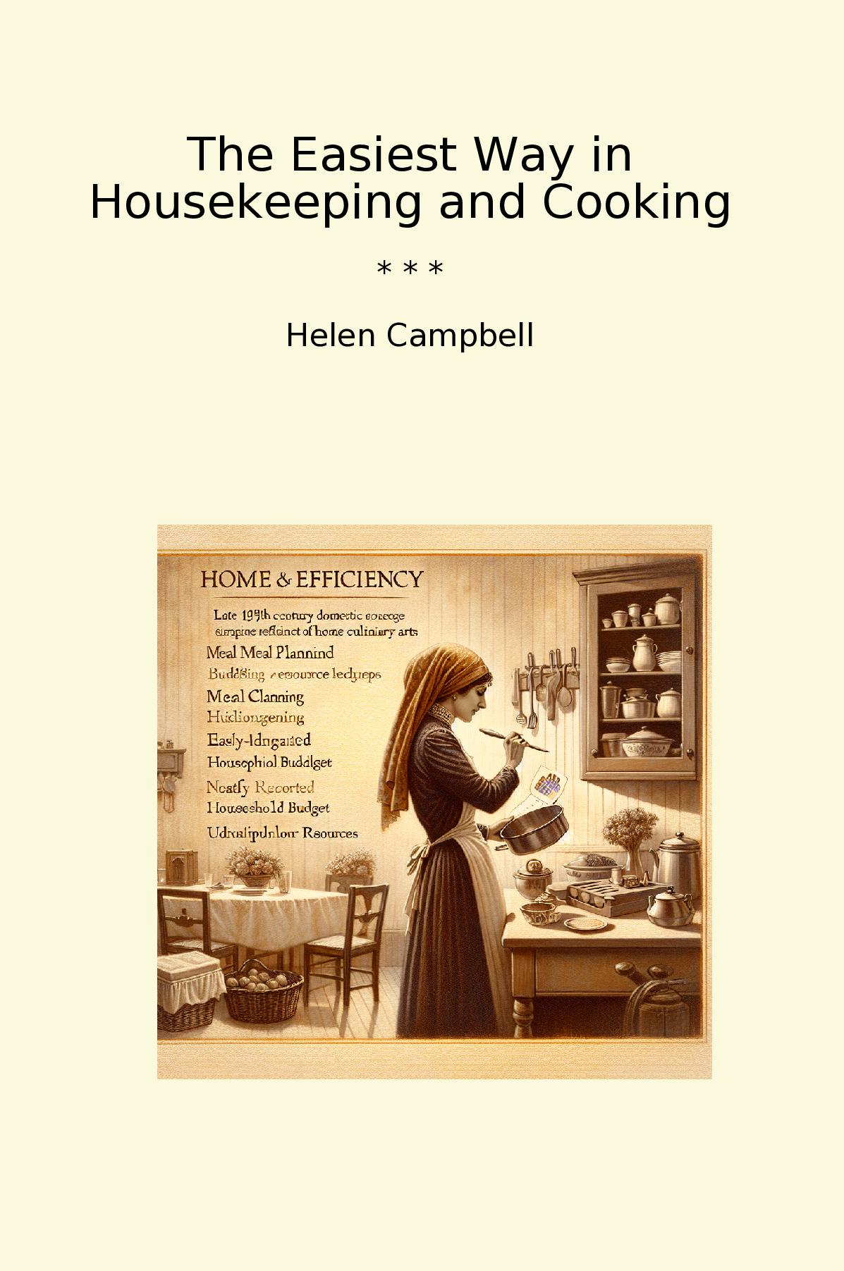The Easiest Way in Housekeeping and Cooking