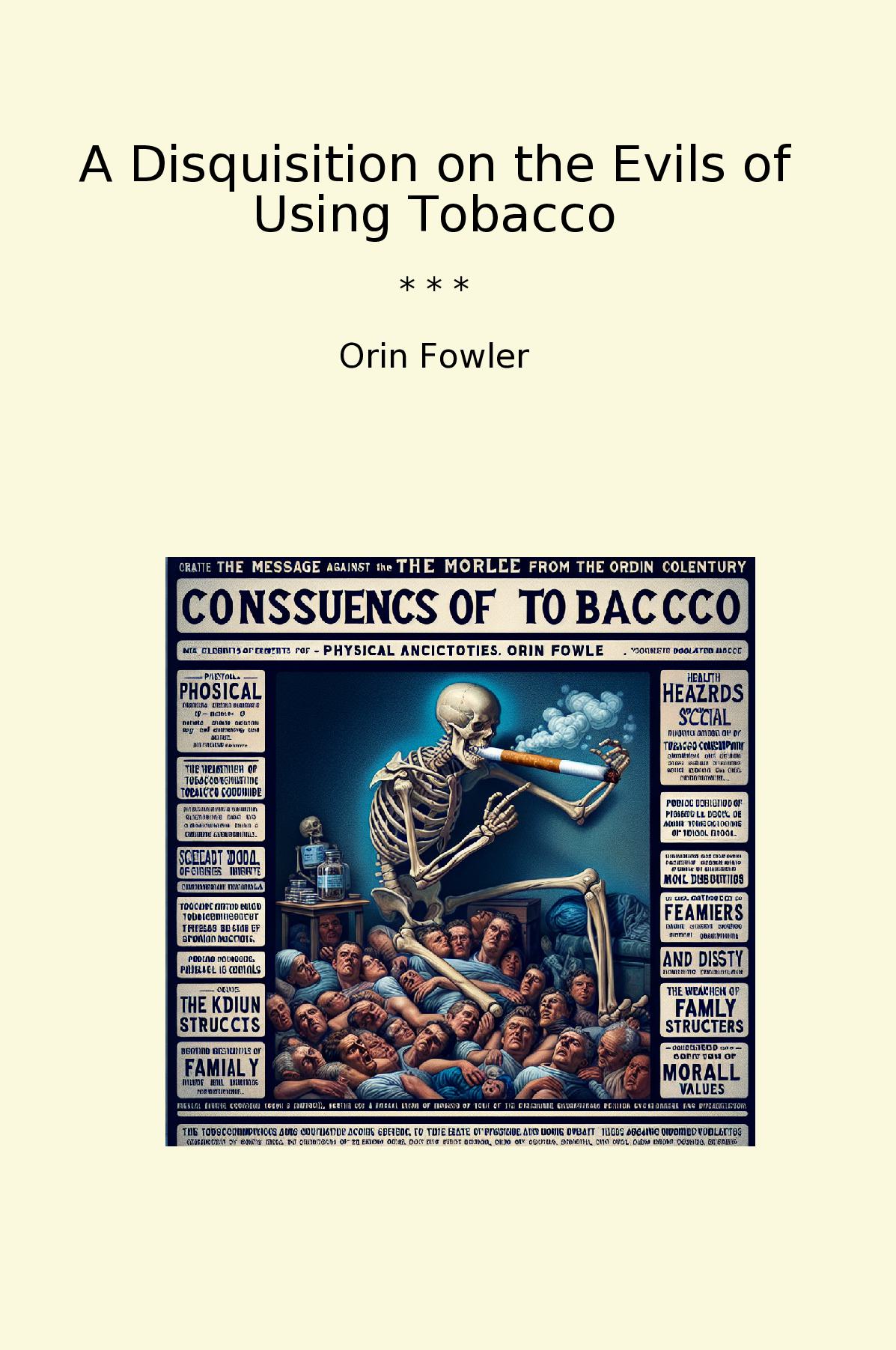 A Disquisition on the Evils of Using Tobacco