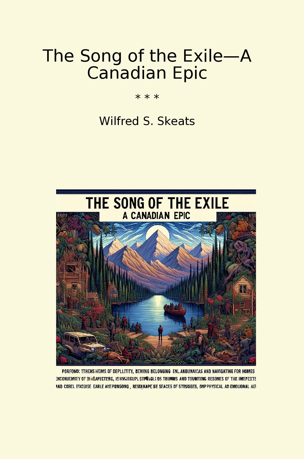 The Song of the Exile—A Canadian Epic